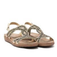 AMARPIES ABZ26665 Sandalias planas de Mujer 32602 24V SANDALIA CONFORT PEDRERIA BEIG - details 0