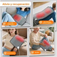 Almohadilla De Calor Eléctrica Multifuncional Con 9 Niveles De Temperatura Soporte Lumbar Cintura Pierna Abdomen Cobertor Caliente Para Oficina Y Hogar - details 7