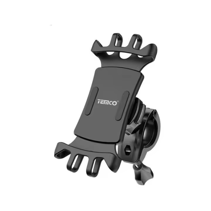 TEMCO Soporte Móvil Bicicleta, Soporte Movil para Barra, Soporte 360° Rotación Ajustable Soporte Móvil Moto Compatible para Samsung, Xiaomi, iPhone SE/11 Pro/X/XS/XR/8 Plus/7 Plus, Telefono GPS - 1