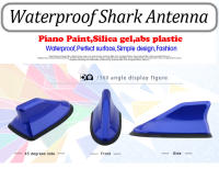 Antena De Coche Universal Impermeable En Forma De Mordaza De Tiburón Aumenta La Señal Piano Pintura Adecuada Para Muchos Modelos De Coches - details 0