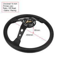 Volante De Carreras Para Coches 14 Pulgadas PU Deportivo Universal Para Desviaciones Volante De Automóvil De Material PU - details 4