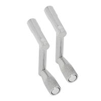 2Pcs Llave De Jazz Z Tipo Para Batería De Tambor Universal Accesorios De Percusión Diseño Espiral Metal Color Plateado - details 7