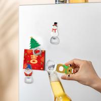 Abrepuertas De Acero Inoxidable Con Patrón Navideño Multifuncional Con Silicón Magnético Para Refrigerador Regalo De Cocina - details 6
