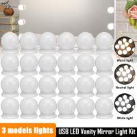 Tocador de maquillaje con luces LED estilo Hollywood y espejo USB - details 0