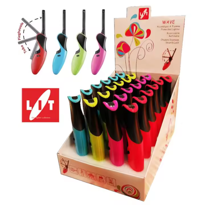 Lams encendedor lit llama recar. f032 plegable exp 24  unds. - 1