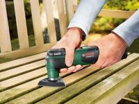 Bosch Home and Garden Multiherramienta a batería UniversalMulti 12 (sin batería, set de hojas lija, sierra, caja cartón, sistema 12 V, 2,5 Ah) - details 2