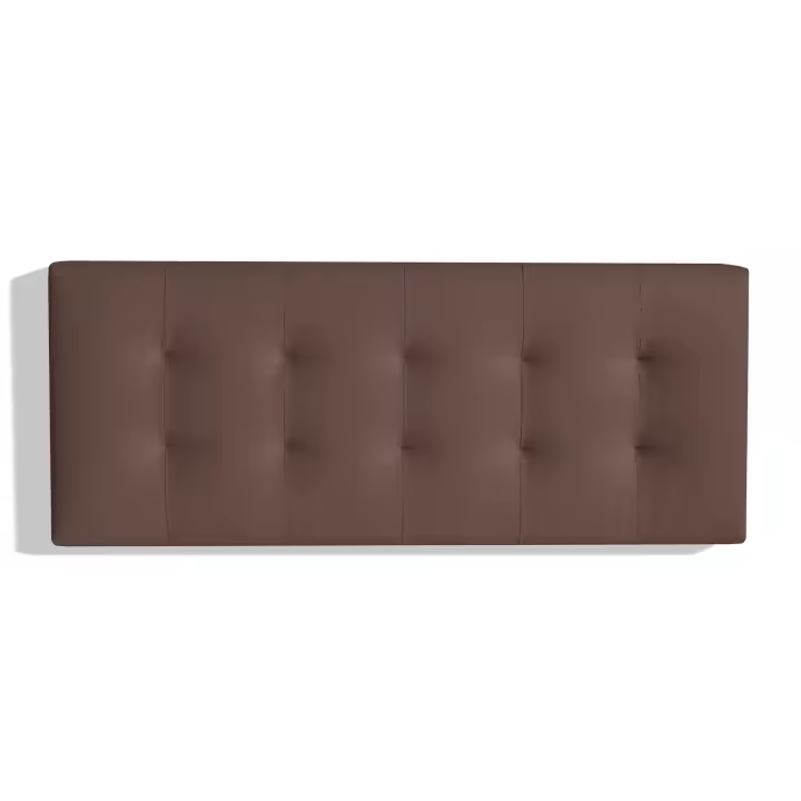 Meimon cabecero horizontal está tapizado en ecopiel de tacto suave y acolchado interiormente con algodón guateado para un extra de confort, estructura de madera de pino, Medidas: 150/160 x 60 x 9 cm - 1