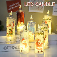 Vela LED De Navidad Proyección De Lámpara De Flamante Decorativa Para Fiesta De Año Nuevo Y Festival Decoración De Casa Y Dormitorio - details 5