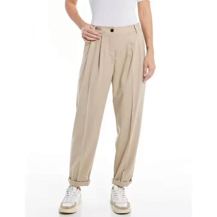 Ropa mujer Pantalones Replay Pantalones W8065a.000.84489 Beige - 1