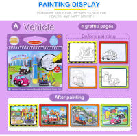 Libro De Dibujo Con Agua Mágica Y Lápiz De Colores Juguete Educativo Para Niños Regalo De Cumpleaños Tablero De Dibujo Y Pintura Temprana 8 Tipos - details 11