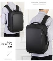 Mochila de viaje de gran capacidad para hombre, bolsa para ordenador portátil de negocios con carga USB, bolso personalizable para exteriores - details 0