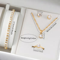 Set De 6 Relojes De Mujer De Lujo Con Rhinestones Diseño Roma Pulsera De Moda Joyería Relogio Feminino Sin Caja - details 5