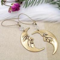 Pendientes De Luna Vintage Para Mujer Color Oro Asimétricos Estilo Étnico Accesorios De Joyería De Alta Calidad Para Fiestas De Vacaciones - details 4