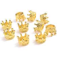 Crown Spacers De Aleación De Latón Para Joyería DIY Pulseras Hechas a Mano Accesorios 6x9/12mm Dorado Y Plateado - details 10