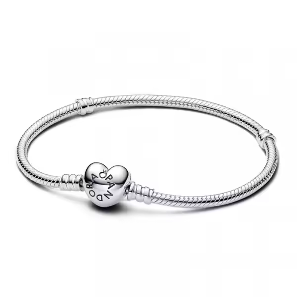 Pandora - Pulsera Moments Cadena de Serpiente con cierre de Corazón 59071916 - 1