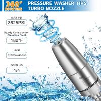 Turbo Aro Para Lavadora De Presión Con Conexión Rápida De 1/4 Acero Inoxidable Para Agua Caliente Y Fría 3625 PSI - details 0