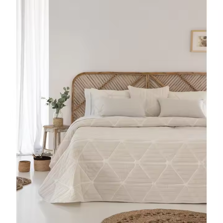 JVR - COLCHA TIPO 10 modelo GEOX - Tejido Jacquard Pique - Fabricado en España - Cama 90/105/135/150/160/180 - 1
