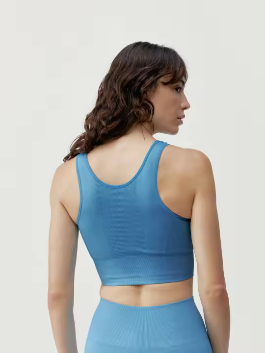 Born Living Yoga Top Urdhva Celadon Blue - 1