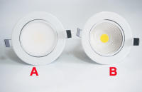 HKOSM Lámpara De Bajo Techo LED Dimmable 5W 7W 12W Cuerpo Blanco Cobertura COB 110V-220V Fijación Revestida Luz Interior - details 0