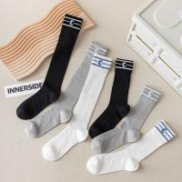 Medias Largas De Golf Con Letra C En Malla Elástica Para Mujer Medias De Rodilla Coreanas JK Medias Algodón Transpirables Para Deporte Y Comodidad - details 5