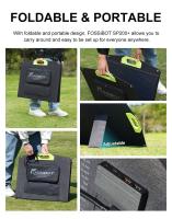 FOSSiBOT SP200 Panel Solar 200W Plegable Generadores Solares Módulo Solar para Sistema Fuera de Red para Jardín, Balcón, Caravana, Exterior - details 13