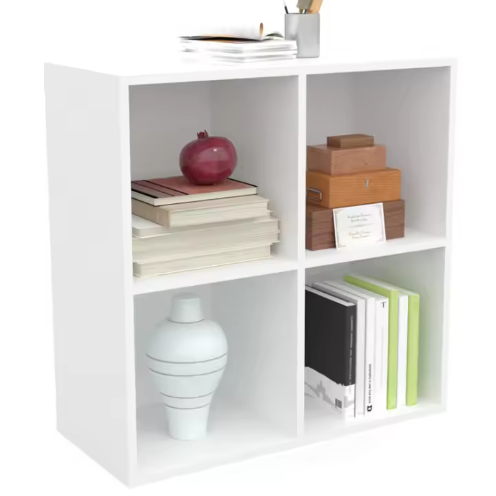 Dormidan Librería Estantería auxiliar con 4 Compartimentos - 1