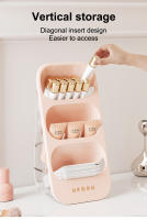 Caja De Almacenamiento Para Maquillaje UFORU Con Inserto Inclinado Para Escritorio Estilo Coreano Ecológico Cuidado De La Piel Lápiz De Cejas Labial Cepillo De Maquillaje Y Tubo - details 5