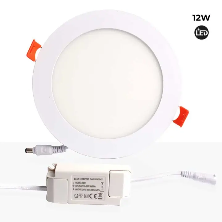 Barcelona LED Downlight LED empotrable circular SLIM 12W - Corte Ø155mm - 1