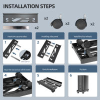 Soporte Ajustable Para CPU Con Ruedas Caster Lockables Soporte De PC Ventilado Para Mesa Soporte De Anfitrión Móvil Con 4 Ruedas Caster Lockables - details 6