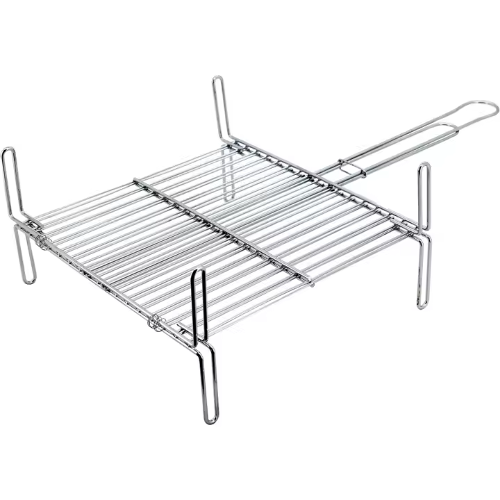 Sauvic - Parrilla Cromada Plana - 40x45 Cm - Acero Cromado Resistente - Diseño Plano - 1