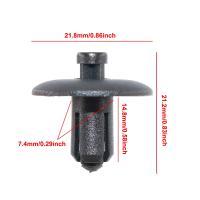 10PCS Clips De Fijación Para Cubierta De Coche Para Audi A2 A4 A5 A8 Q3 Q5 S4 S5 S8 TT TTS Volkswagen CR7 Accesorios Del Cuerpo Material Plástico - details 1