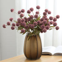 Bola De Flores Artificiales Dandelion 5 Cabezas Falsas De Seda Para Decoración De Boda Y Hogar Decoración De San Valentín Y Navidad - details 3