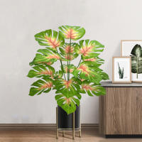 Planta Artificial De Monstera Grande 40-110cm Hojas Verdes De Tortuga Para Decoración De Jardín Y Habitaciones Material Sintético - details 13