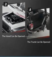 Modelo De Coche Rubicon a Escala 1:18 Con Luz Y Sonido Absorci\u00f3n De Choque Puertas Abiertas 4 Piezas Juguetes De Metal Para Niños - details 9
