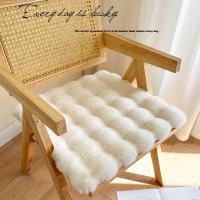 Cojín De Silla De Peluche De Conejo Para Oficina Y Estudio Cojín Para Silla De Computadora Y Comedor Grueso Y Confortable - details 5