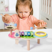 Juego De Música Para Bebés Y Niños Tabla De Música Multifuncional De Madera Set De Batería Educativo Juguete Musical Para Niños Regalo Para Bebé - details 27