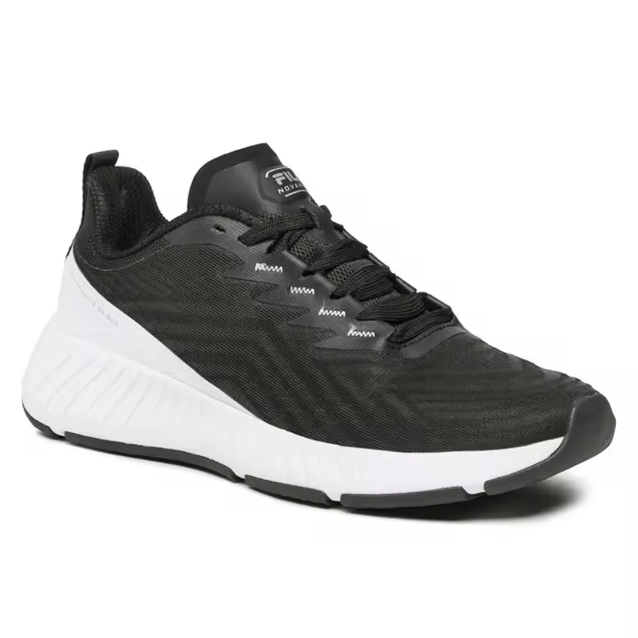 Fila, Novanine H1, Zapatillas, Sportwear, Moda, Talón Reforzado, Antideslizante, Hombre, Negro/Blanco, FFM0073_80010// - 1
