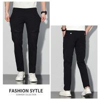 Pantalones Deportivos Casuales Para Hombre Verano 2023 Pantalones Rectos Delgados Cómodos Secado Rápido Adecuados Para Negocios Y Exterior - details 22