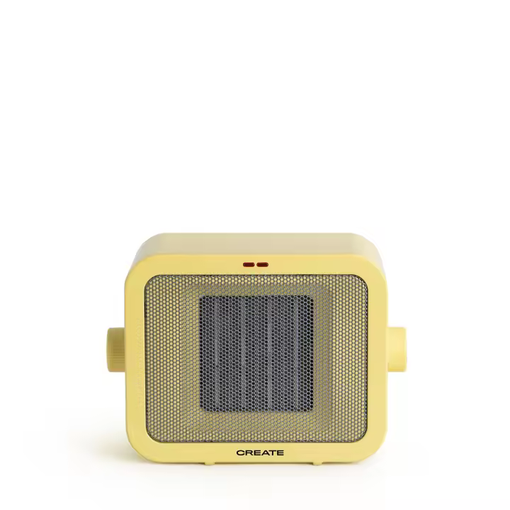 CREATE - Calefactor Cerámico de Habitación 1500W  Con Sistema de seguridad, Ligero y Transportable - WARM BOX - 1