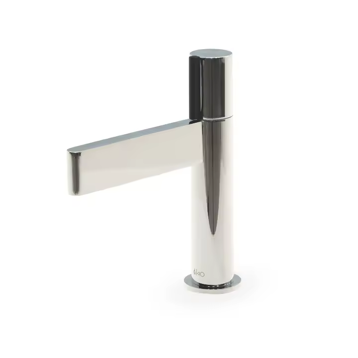 Grifo de Lavabo K2O Zenit 18x5x19,4 Cm - Monomando - Aireador Incorporado - Cartucho Cerámico - Latón Cromado Brillante - 1