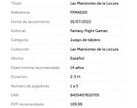 Las Mansiones de la locura Fantasy Flight Games - details 0