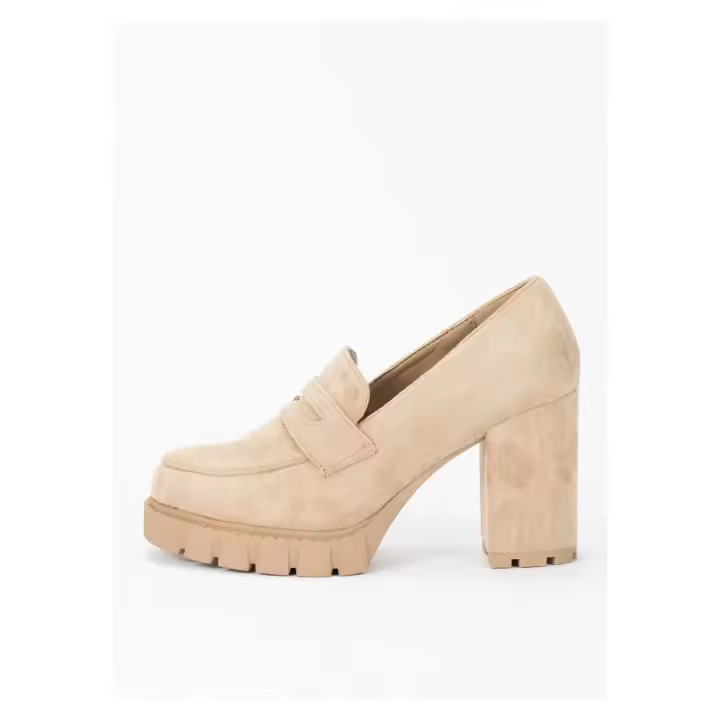 Zapatos Mujer KESLEM Color Taupe | Tacones Medios - 1