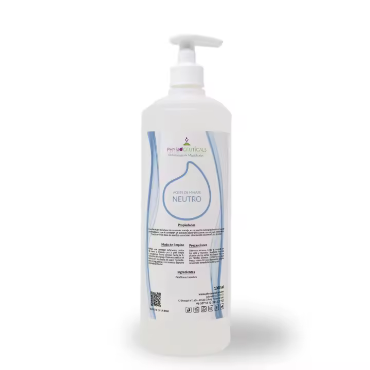 - Physioceuticals ACEITE NEUTRO MASAJE 1000 ML. ESPECIAL MASAJE.USO PROFESIONAL - 1
