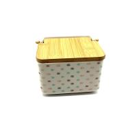 PLUSHOME  Salero de Cocina de Cerámica con Tapa Diseños Originales.tamaño 12x12x11cm. - details 3