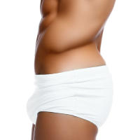 Traje De Baño Para Hombre Padded Push-up Estilo Verano Color Sólido Blanco Deporte Surfismo Bañador Monocromático Para Playa - details 10