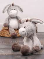 Juguete De Peluche Suave 32cm Burro Para Niños Y Niñas Decoración De Animal De Peluche Para Abrazar Y Jugar Fabricado Con Poliéster - details 0