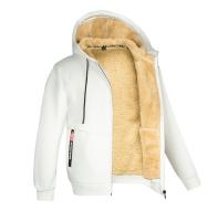 Nueva Chaqueta De Piel De Oveja Para Hombres 2024 Con Forro De Terciopelo Grueso Para Otoño E Invierno Ropa Deportiva Con Capucha Casual Cardigan Cálido - details 2