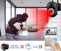 Cámara IP PTZ 5MP 8MP 1080P 4K WiFi 5G Seguridad Vigilancia Monitor De Bebé Con Audio Bidireccional Visión Nocturna En Color Rastreo Automático - details 4