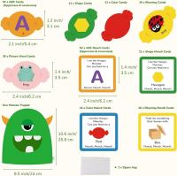 Juguetes Educativos Montessori De Aprendizaje Alfabeto Colores Y Formas Juego Divertido De Monstruos Para Reconocimiento De Letras Edad 3-6 - details 6