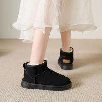 Botas De Nieve Para Mujer Suelta Gruesa De Algodón Antideslizantes Invierno Zapatos Nuevos Estudiantes 2023 Botas Negras - details 4